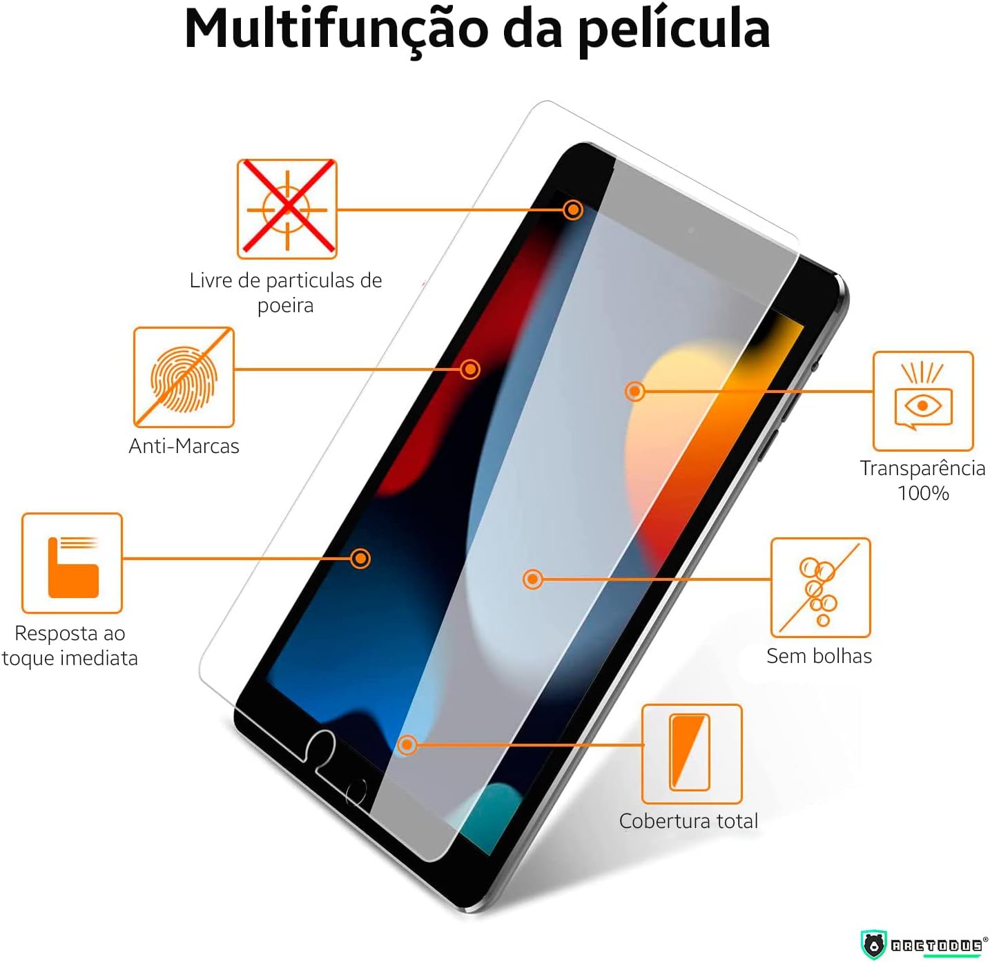 Película De Vidro Temperado Premium Para iPad