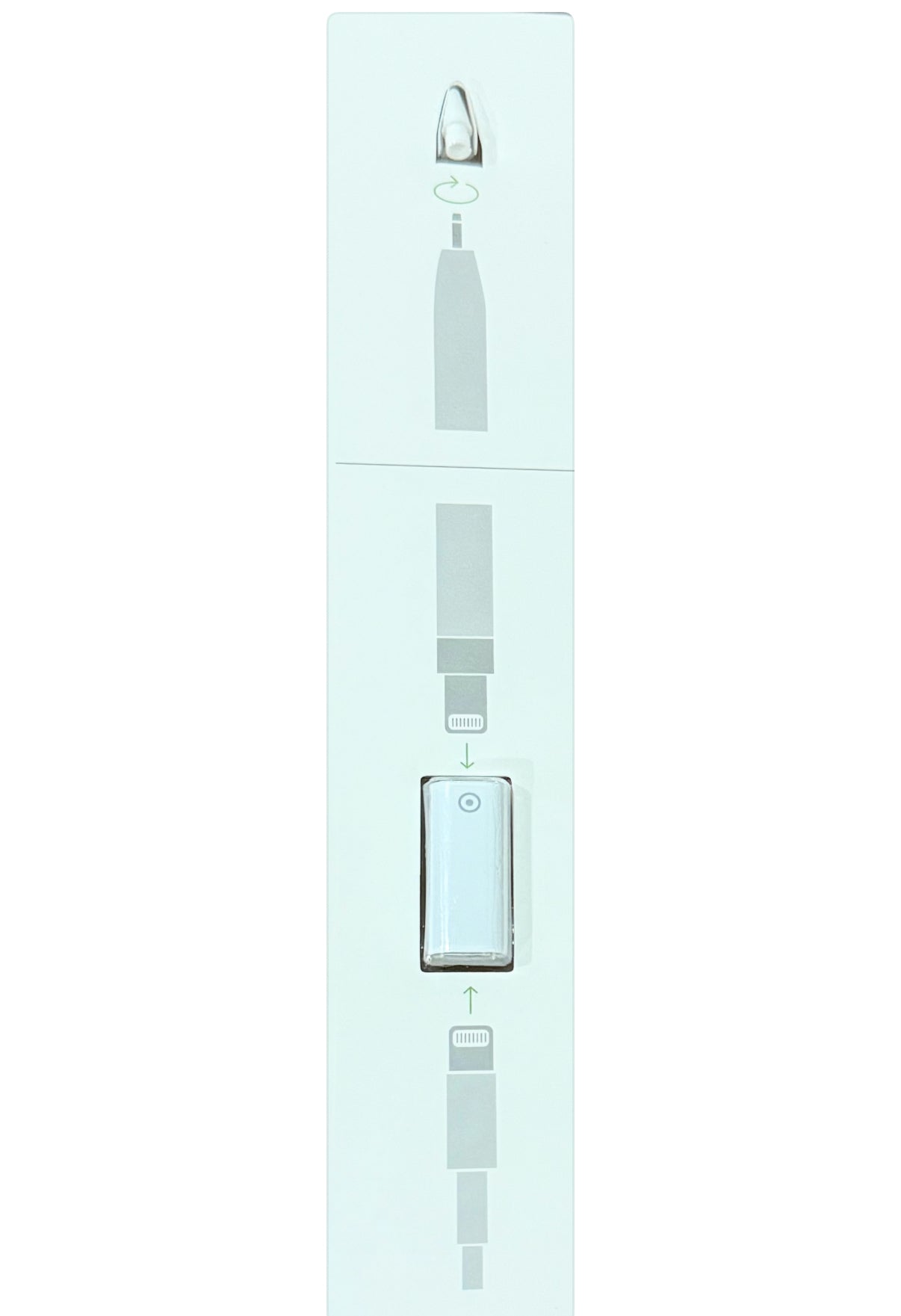Conector de carregamento compatível com Apple Pencil 1 Geração e Ponta