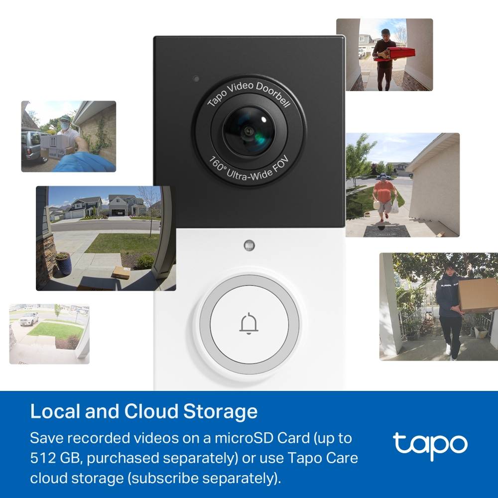 Campainha Inteligente com Bateria - TP-Link Tapo D210 2K IP65