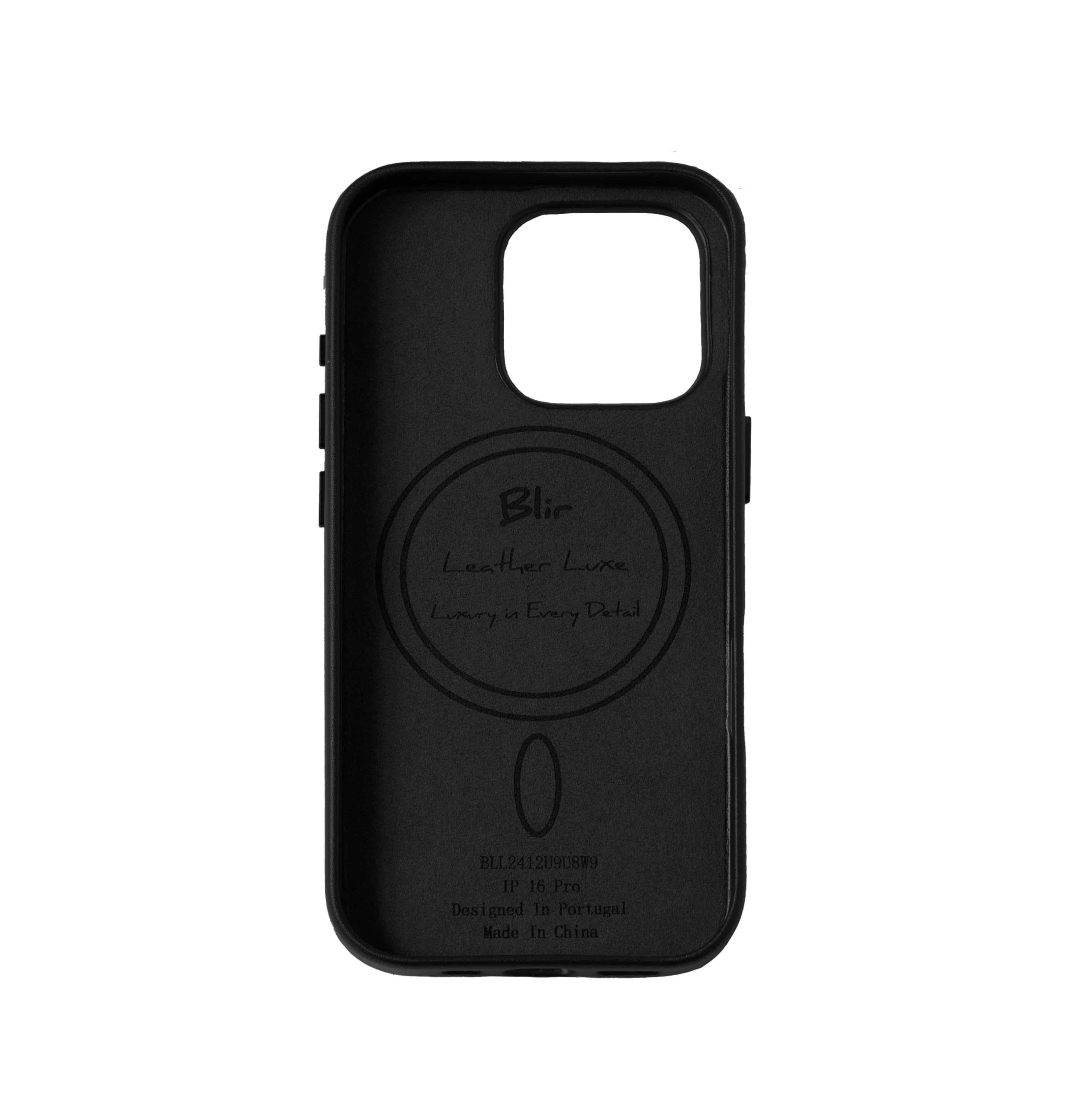Blir Leather Luxe - Capa Leather com Magsafe para Iphone 16 Pro