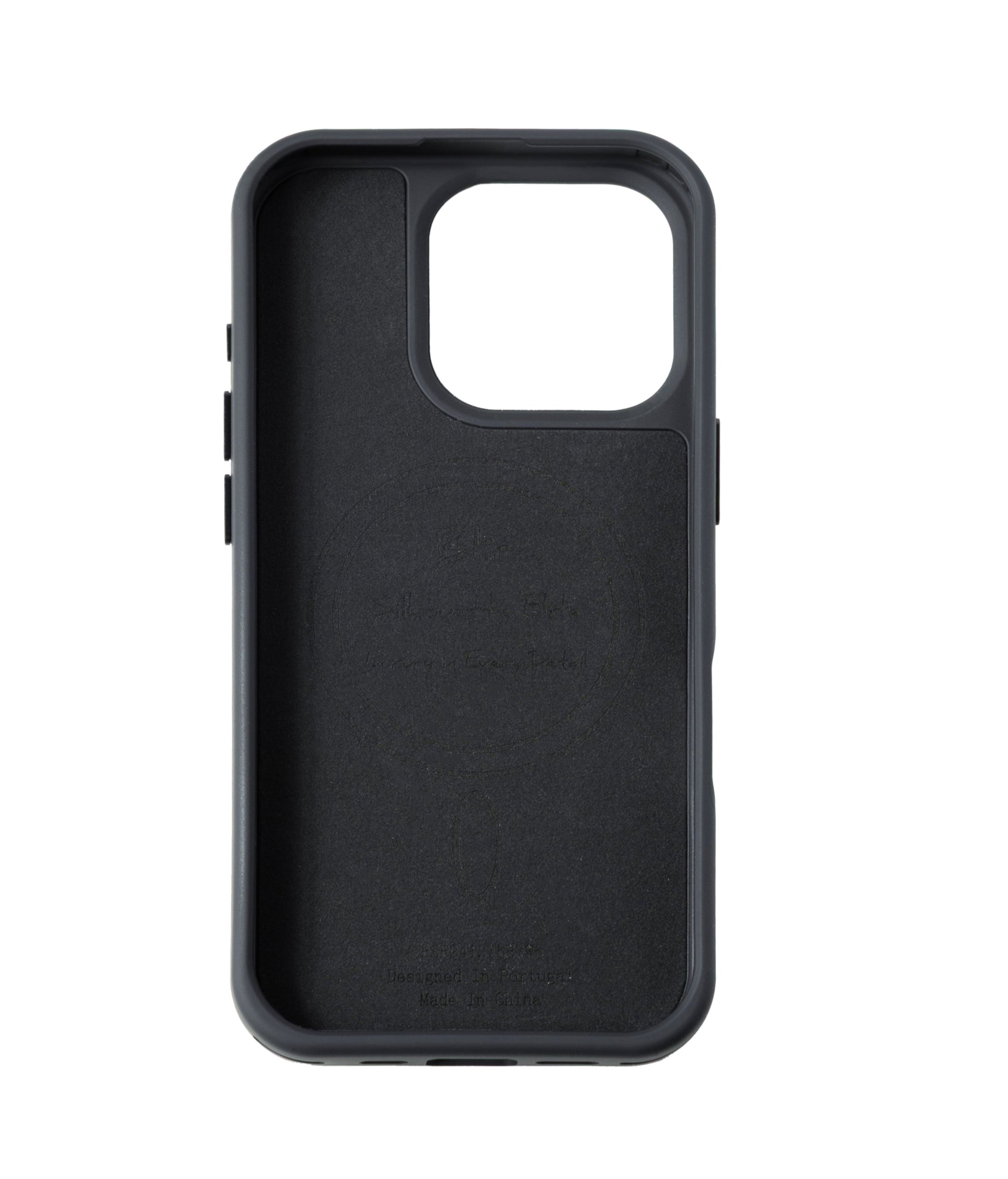 Blir Silhouette Elite - Capa de Silicone com Magsafe com Cordão Removível Preto para Iphone 16 Pro