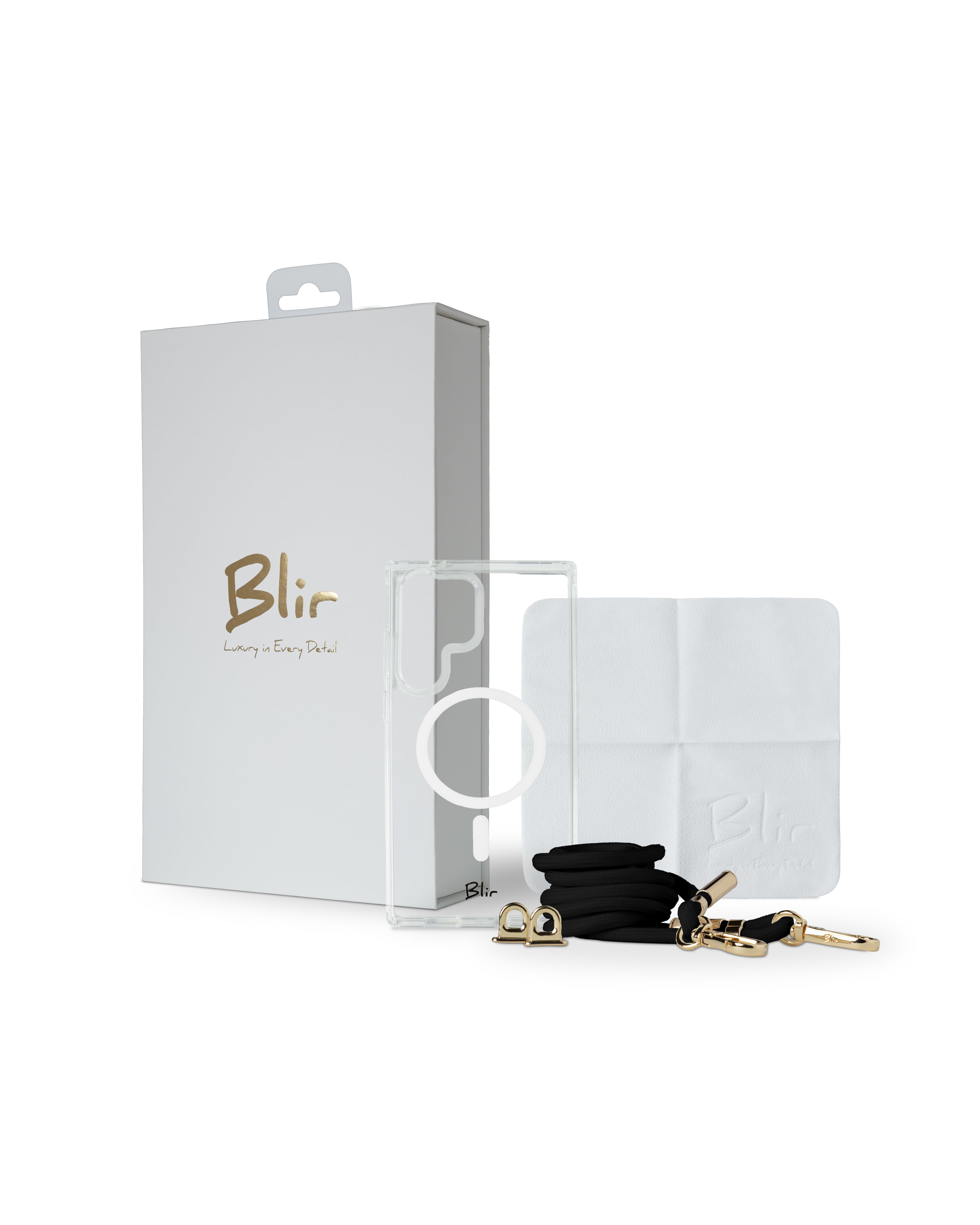 Blir Crystal Fusion - Capa Transparente com Magsafe com Cordão Removível para Samsung S24 Ultra