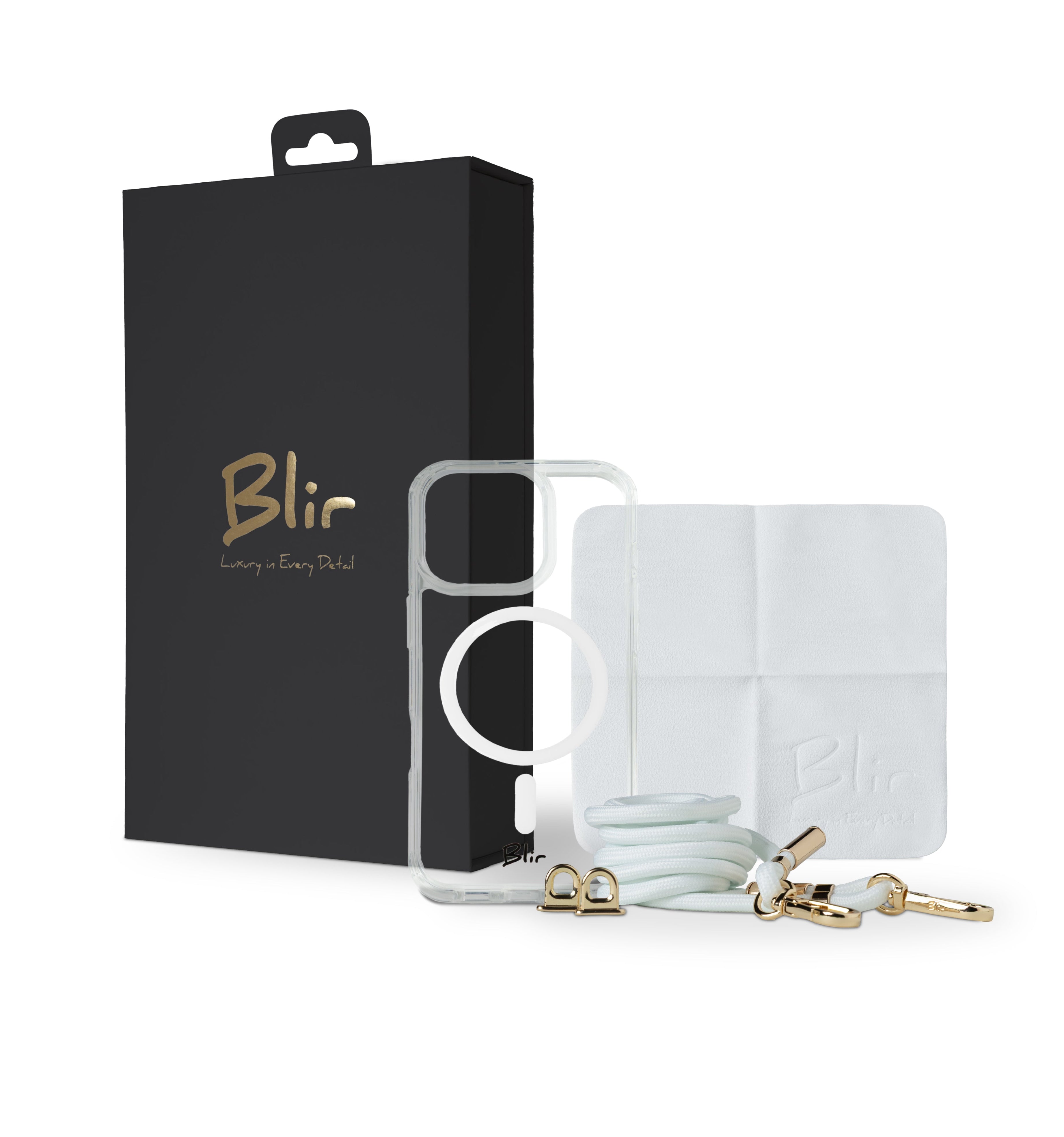 Blir Crystal Fusion - Capa Transparente com Magsafe com Cordão Removível para iPhone 16 Pro Max
