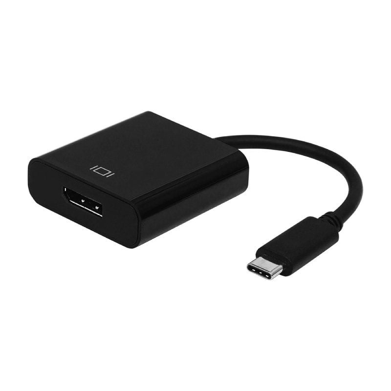 Conversor Aisens A109-0345 / USB Tipo C Macho - Displayport Fêmea / 15cm / Preto