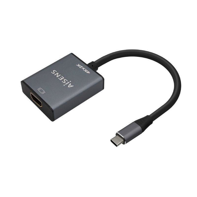 Aisens A109-0685 Conversor HDMI 4K 30hz HDMI / Fêmea HDMI - Macho USB Tipo C / 15cm / Cinzento