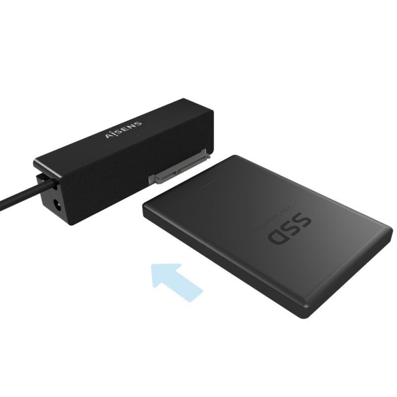 Adaptador de Unidade de Disco Rígido Aisens Ase-35c02b 2,5" / 3,5" / USB Tipo C - SATA / com Fonte…