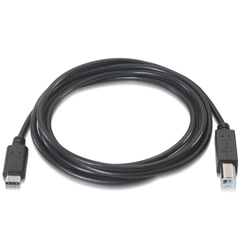 Cabo USB 2.0 para Impressora Aisens A107-0053 / USB Tipo C Macho - USB Tipo B Macho / Até 9W / 625m…