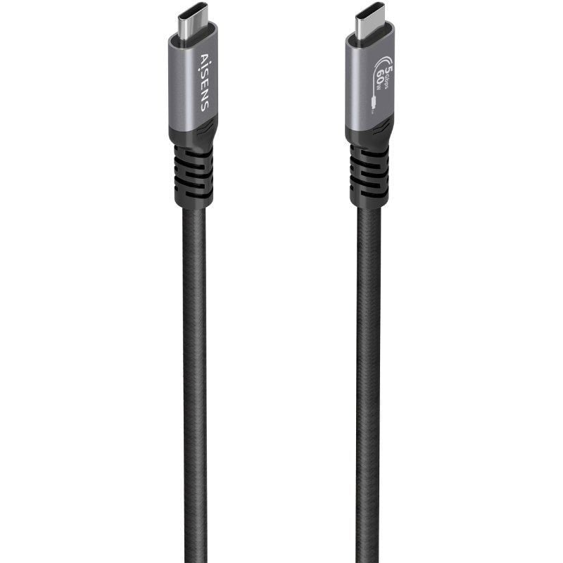 Cabo USB 3.2 Tipo C Aisens A107-0991 / Cabo USB Tipo C - Cabo USB Tipo C / Até 60W / 5gbps / 7m / P…