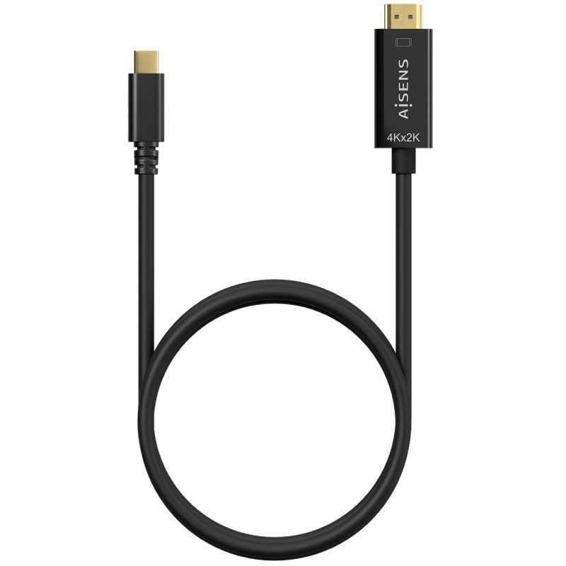 Aisens A109-0624 Cabo Conversor HDMI 4K A109-0624 / USB Tipo C Macho - HDMI Macho / Até 27W / 1250m…