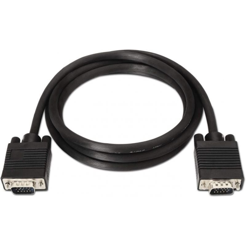 Cabo SVGA Aisens A113-0068 / VGA Macho - VGA Macho / Até 3W / 10mbps / 1,8m / Preto
