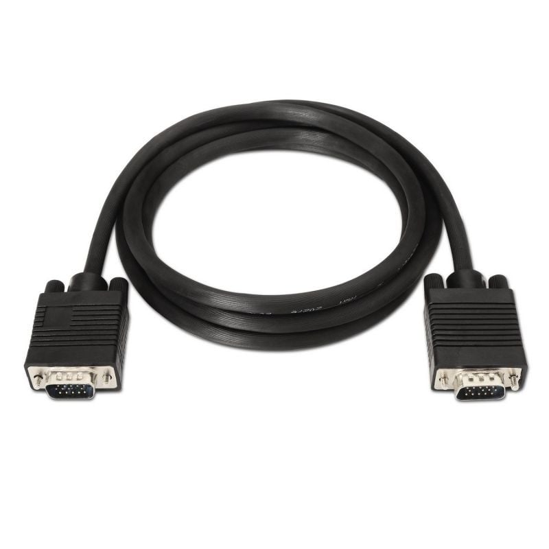 Cabo SVGA Aisens A113-0069 / VGA Macho - VGA Macho / Até 3W / 10mbps / 3m / Preto