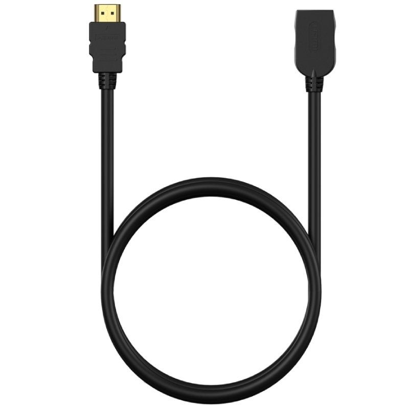 Cabo de Extensão HDMI Aisens A120-0547 / Macho HDMI - Fêmea HDMI / Até 10W / 2250mbps / 5m / Preto