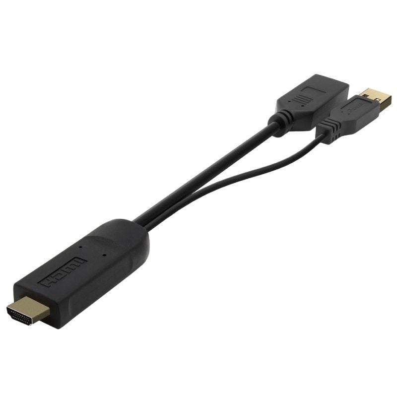 Cabo Conversor 4K Aisens A122-0642 / Cabo HDMI Macho - Displayport Fêmea - USB Macho / Até 10W / 22…