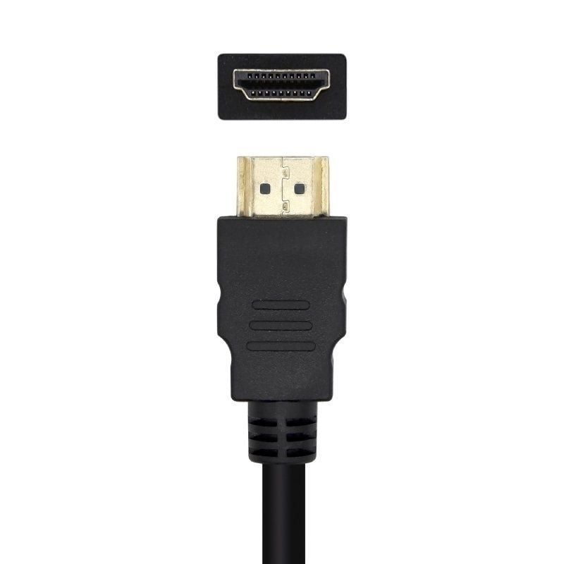 Cabo Conversor Aisens A125-0459 / Macho Displayport - Macho HDMI / Até 5W / 2300mbps / 1m / Preto