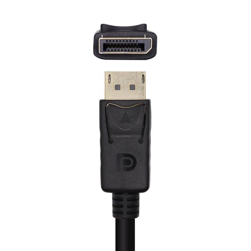 Cabo Conversor Aisens A125-0461 / Macho Displayport - Macho HDMI / Até 5W / 2300mbps / 5m / Preto