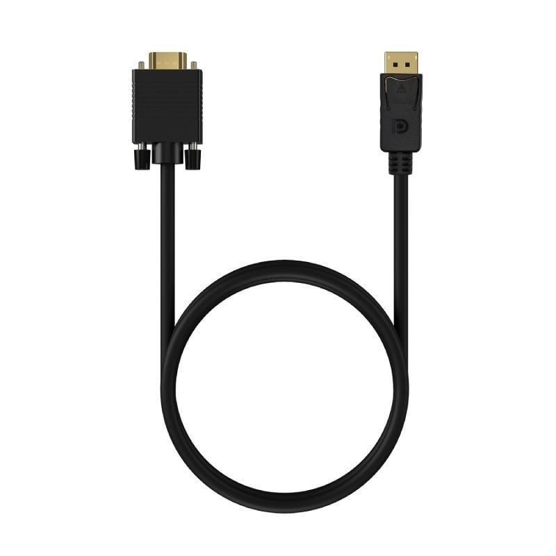 Cabo Conversor Aisens A125-0552 / Displayport Macho - VGA Macho / Até 5W / 2300mbps / 1m / Preto