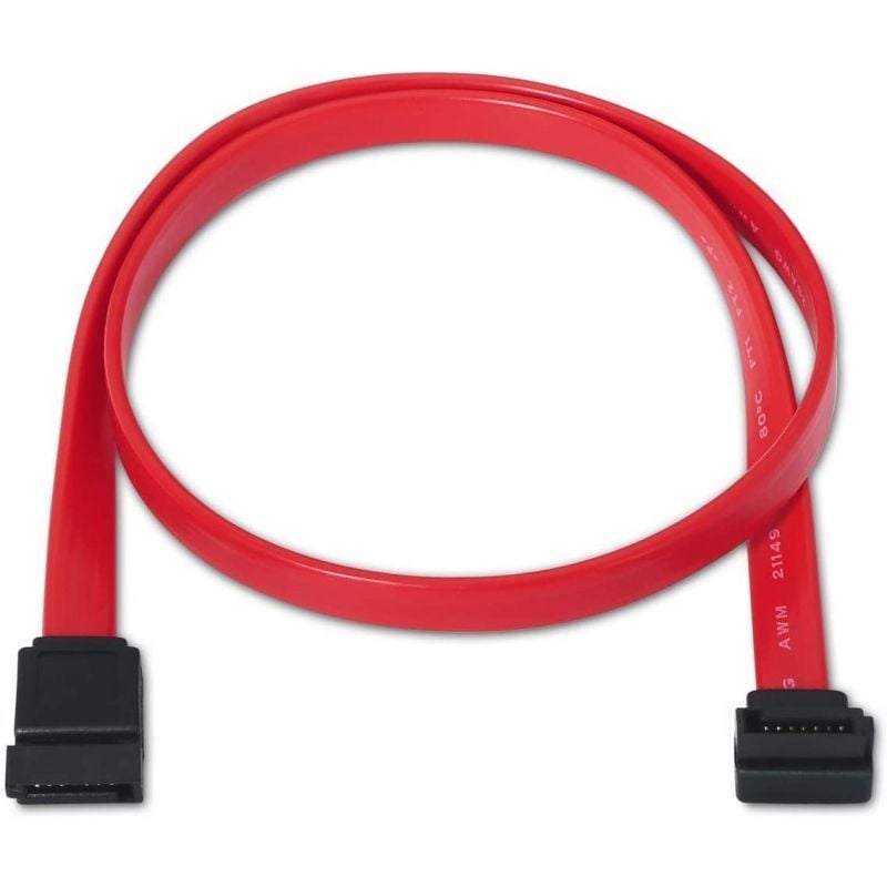 Cabo SATA Aisens A130-0155 / SATA Fêmea - SATA Fêmea / Até 0,1w / 768mbps / 50cm / Vermelho