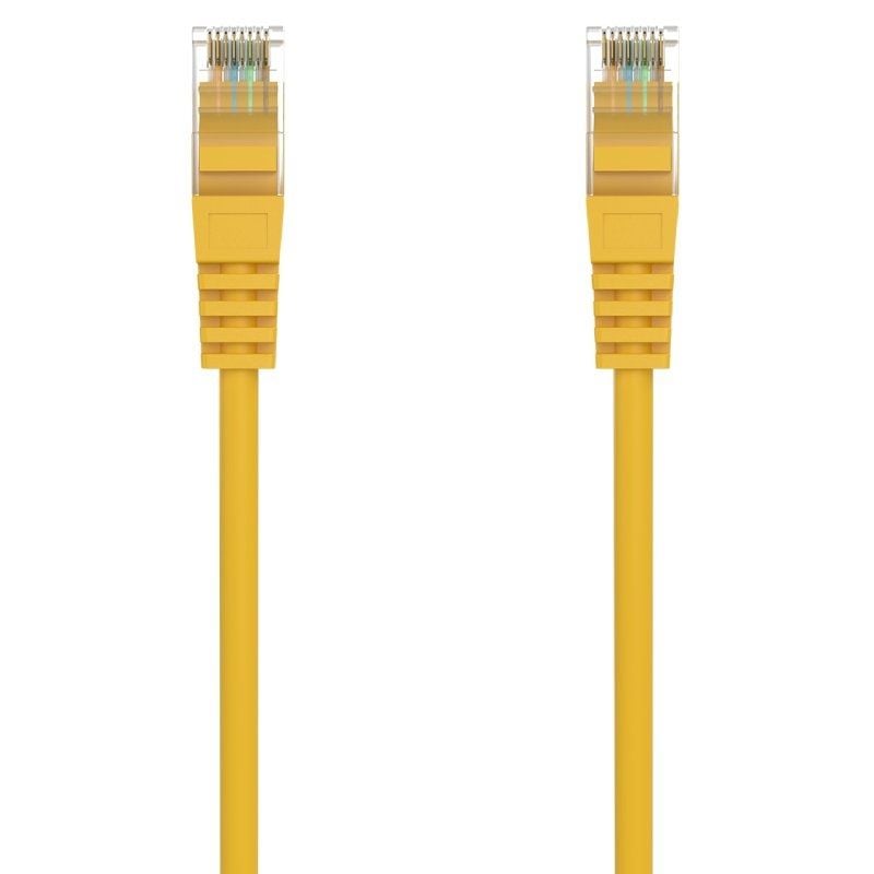 Cabo de Rede RJ45 AWG24 UTP Aisens A145-0566 Cat.6a / LSZH / 1 M / Amarelo