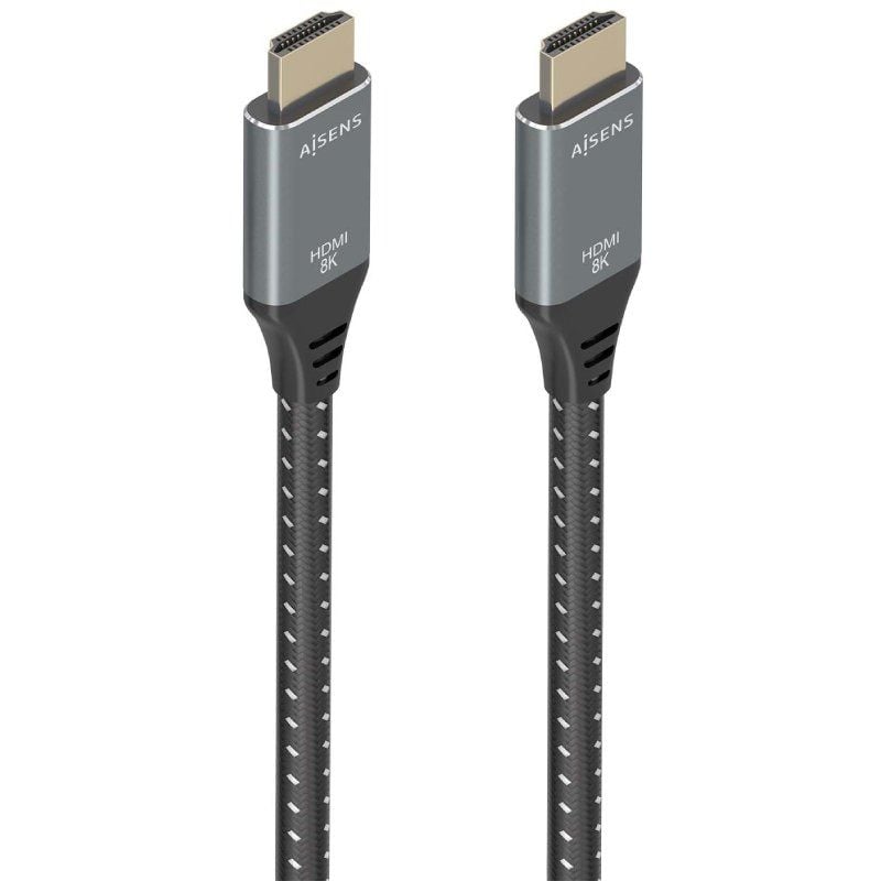 Aisens A150-0877 Cabo HDMI 2.1 8K HDMI / Macho HDMI - Macho HDMI / 7m / Cinzento e Preto