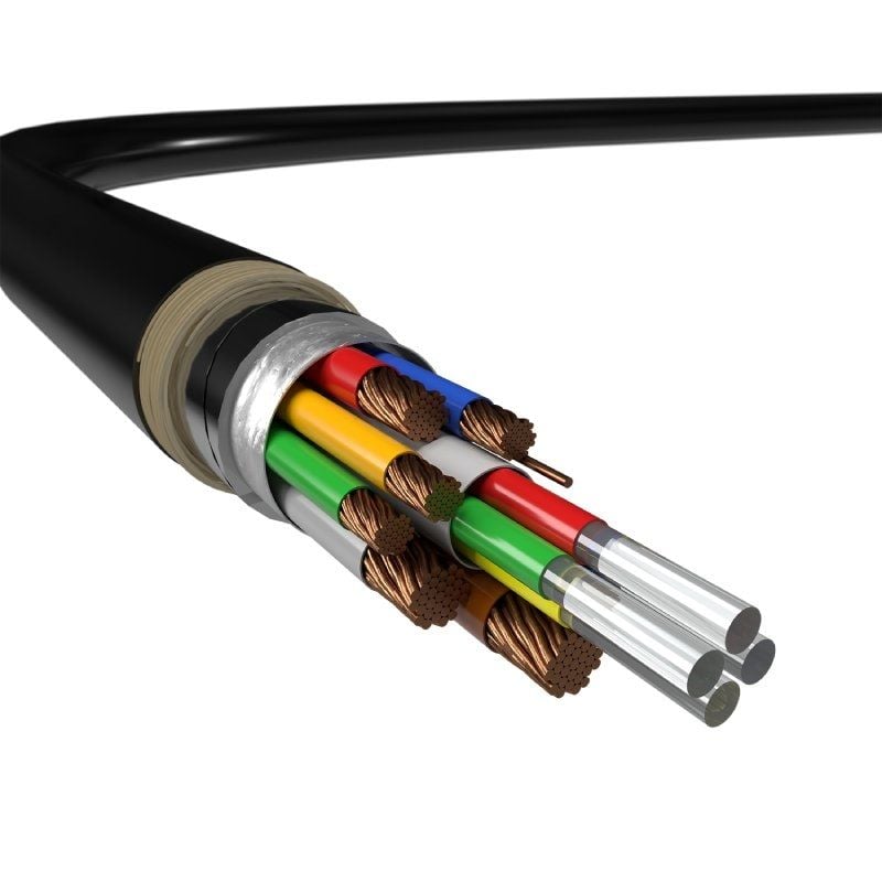 Cabo HDMI com Armadura 2.1 AOC 8K Aisens A153-0612 / Macho HDMI - Macho HDMI / 30m / Preto
