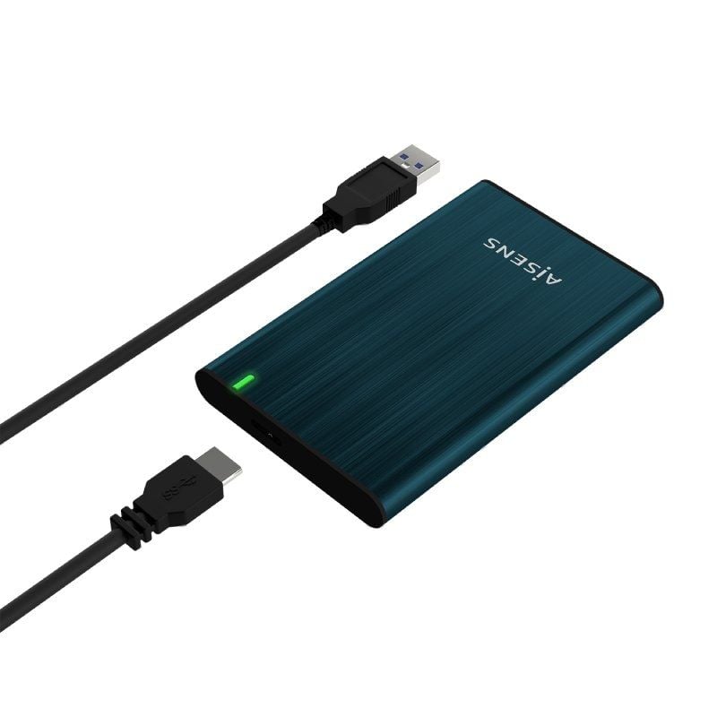 Aisens Ase-2525pb Caixa para Unidade de Disco Rígido Externa de 2,5" / USB 3.0 / sem Parafusos