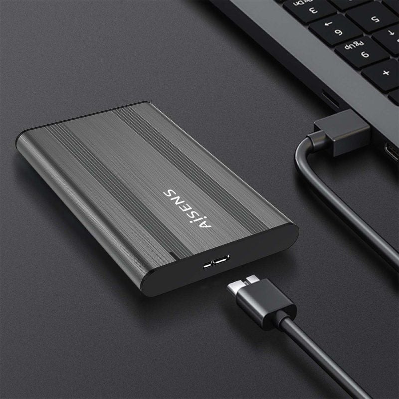 Aisens Ase-2526gr / USB 3.1 / Caixa para Unidade de Disco Rígido Externa de 2,5" sem Parafusos