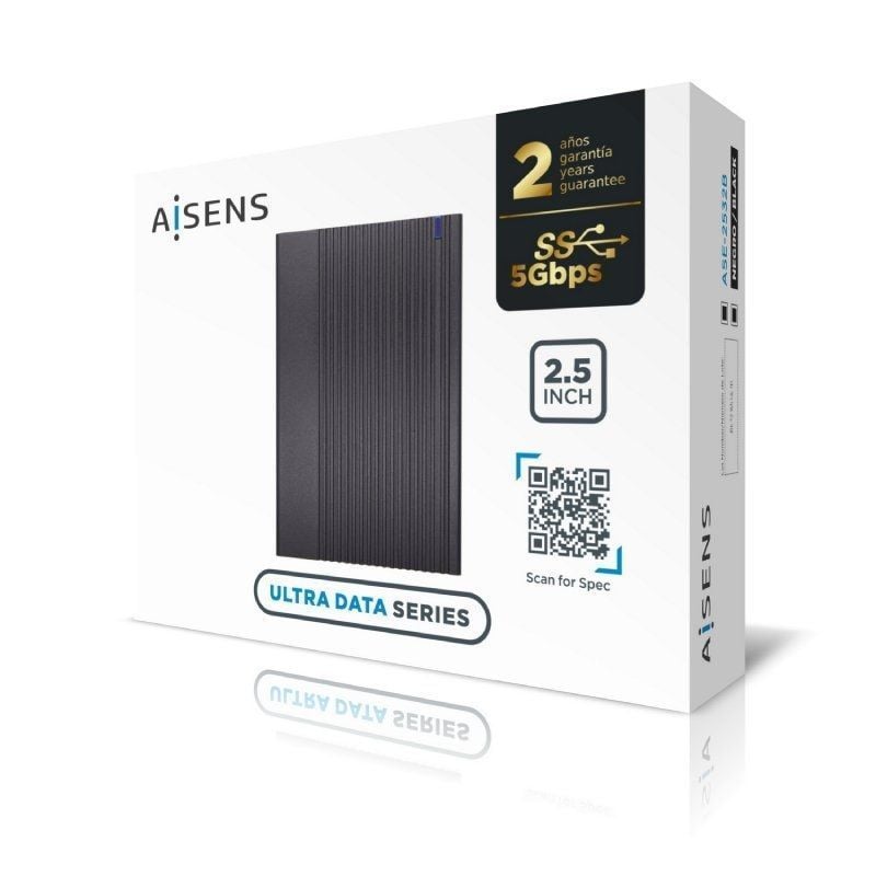 Aisens Ase-2532b / Caixa para Unidade de Disco Rígido Externa USB 3.1 Gen1 de 2,5"