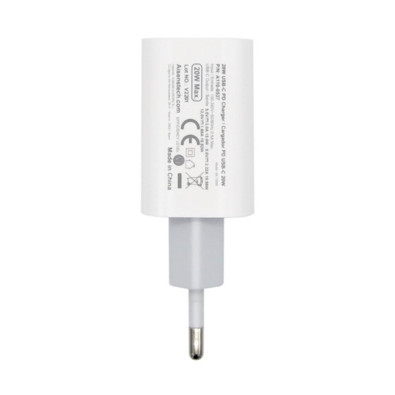 Carregador de Parede Aisens A110-0537 / 1xusb Type-c / 20W