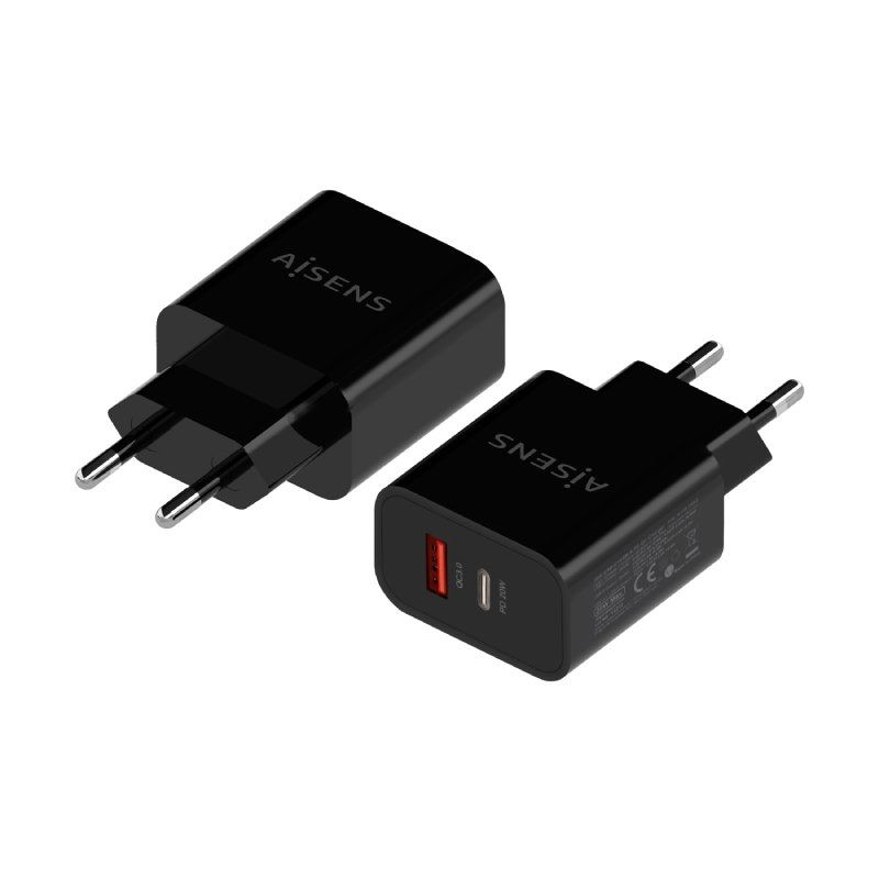 Carregador de Parede Aisens A110-0682 / 1xusb Type-c / 1x USB / 20W
