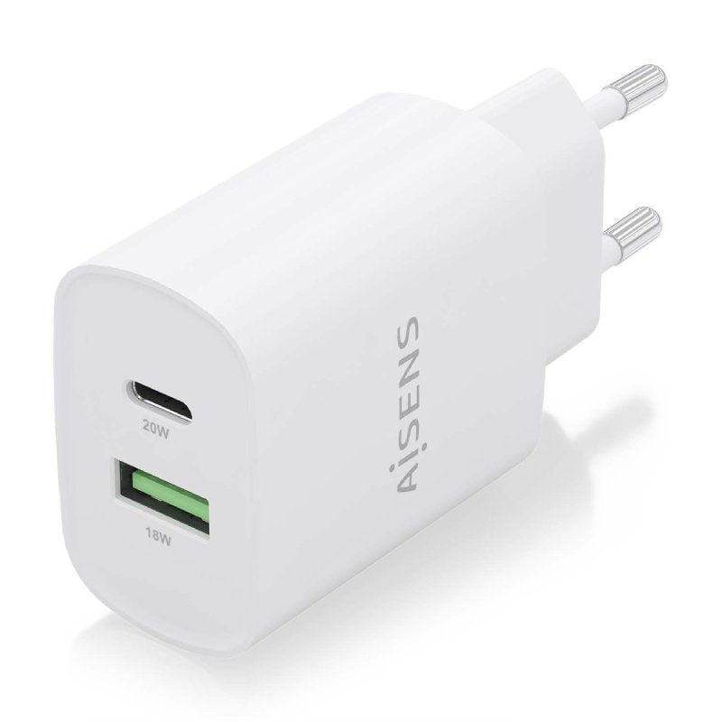 Carregador de Parede Aisens A110-0754 / 1xusb Type-c / 1xusb / 20W