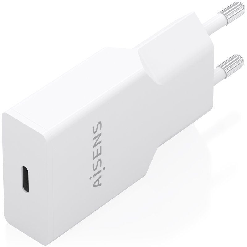 Carregador de Parede Aisens A110-0999 Gan / 1xusb Type-c / 25W / Branco