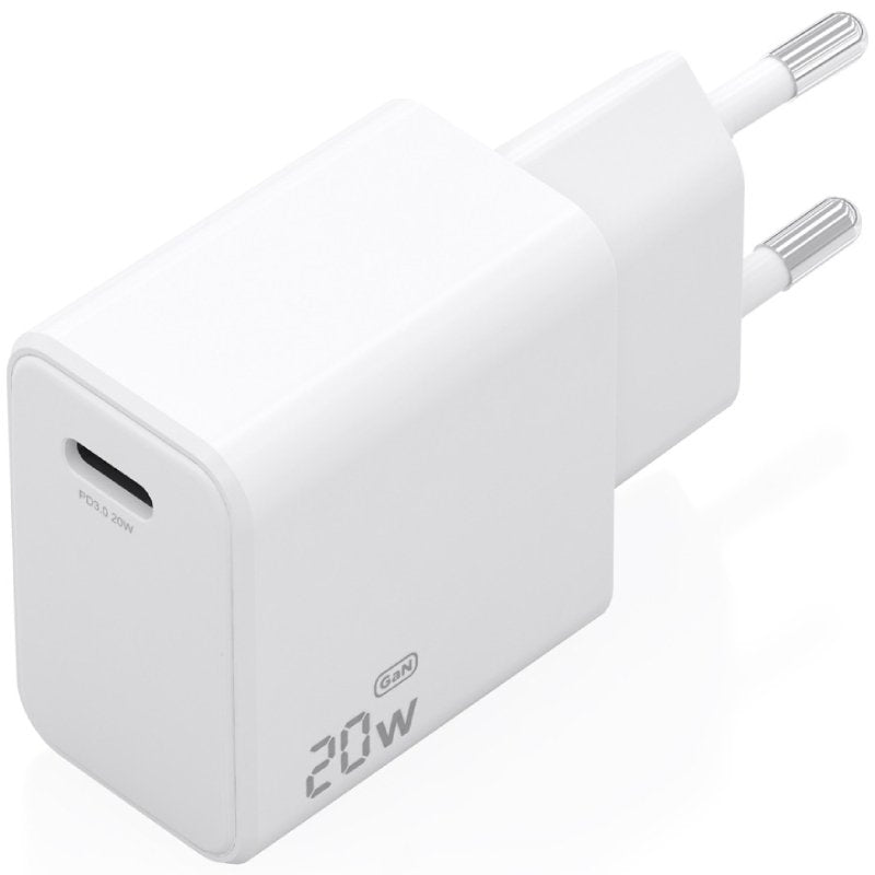 Carregador de Parede Aisens A110-1023 Gan / 1xusb Type-c / 20W / Branco