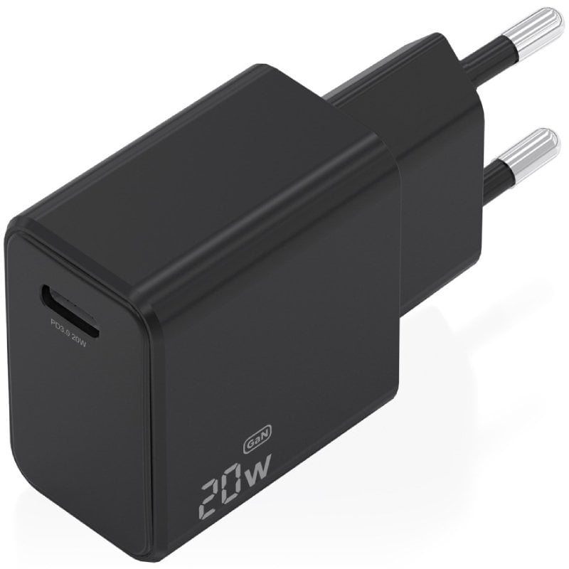 Carregador de Parede Aisens A110-1024 Gan / 1xusb Type-c / 20W / Preto