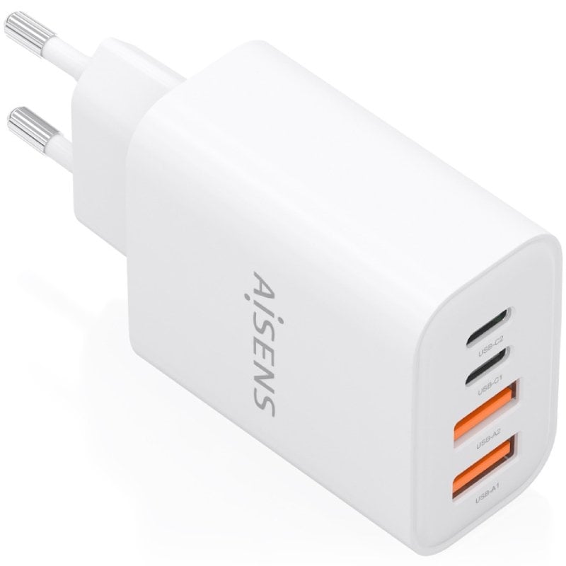 Carregador de Parede Aisens A110-1027 Gan / 2xusb Tipo C / 2xusb / 32W / Branco