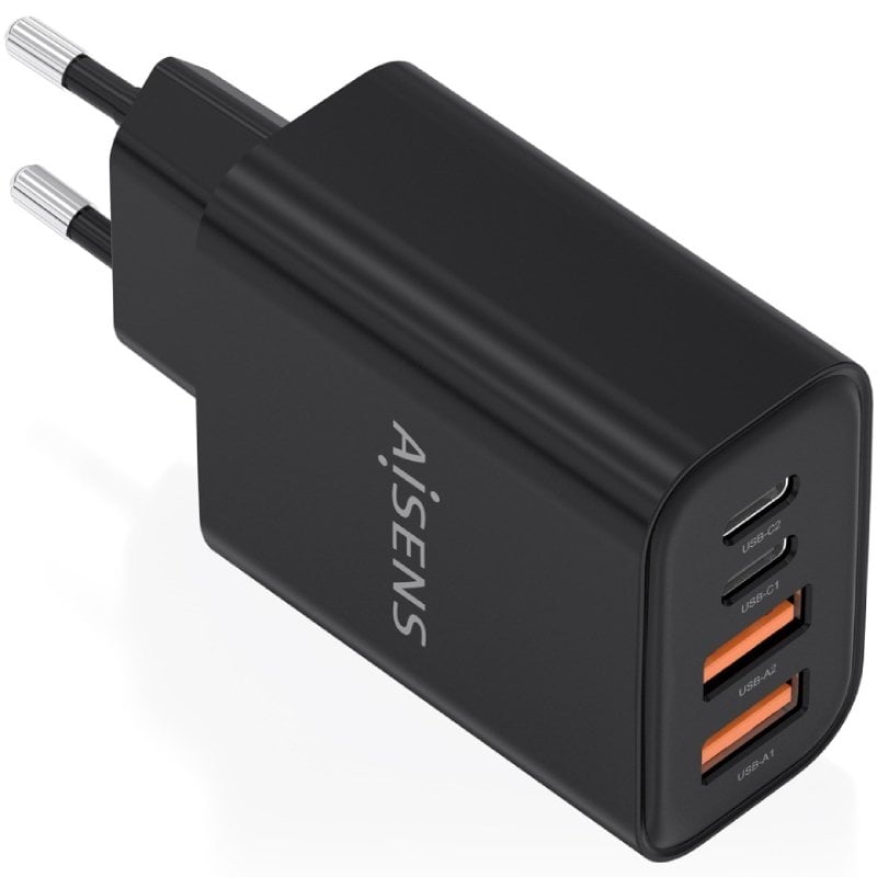 Carregador de Parede Aisens A110-1028 Gan / 2xusb Tipo C / 2xusb / 32W / Preto