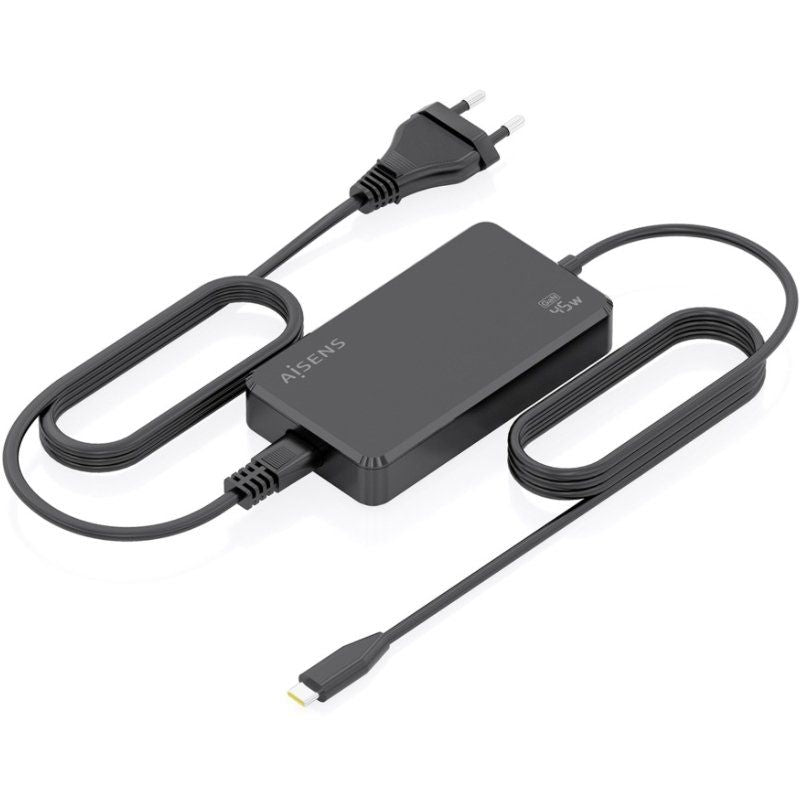 Carregador de Secretária Aisens Gan Asch-1pd45d067-bk / 1xusb Type-c / 45W