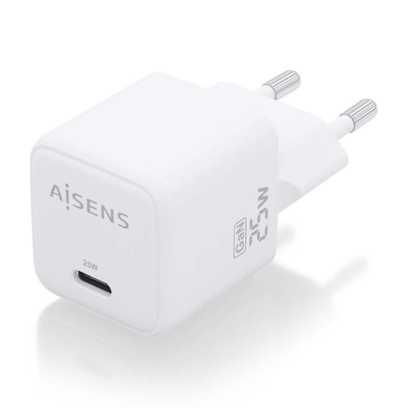 Carregador de Parede Gan Aisens Asch-25w1p012-w / 1xusb Type-c / 25W