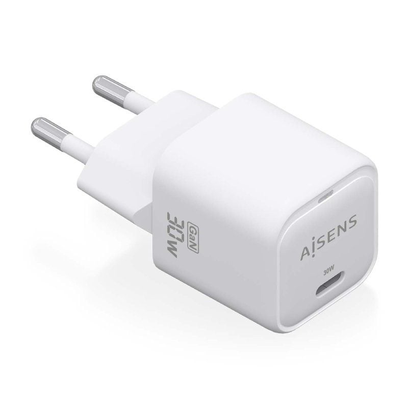 Carregador de Parede Gan Aisens Asch-30w1p018-w / 1xusb Type-c / 30W
