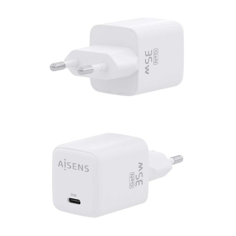 Carregador de Parede Gan Aisens Asch-35w1p016-w / 1xusb Type-c / 35W