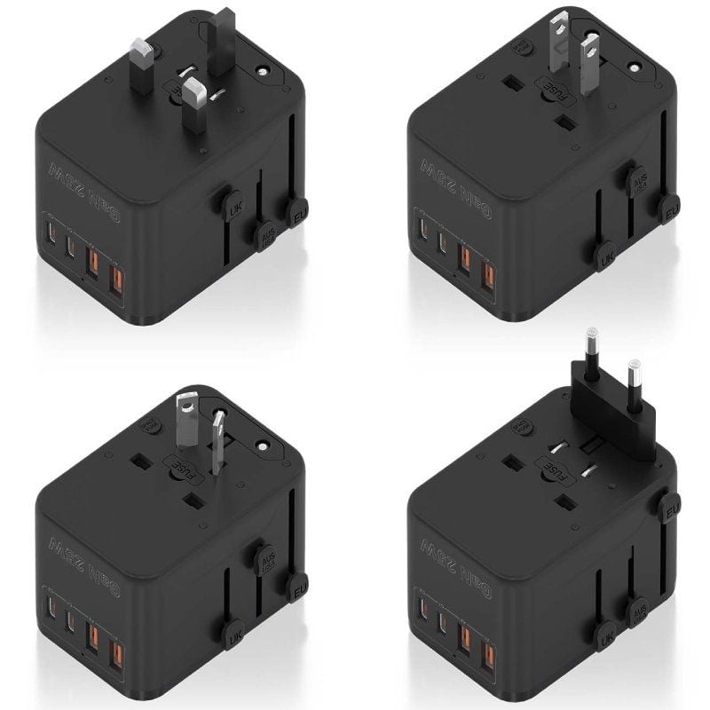 Aisens Asps-2a2c08-bk Carregador de Parede Universal de Viagem Gan / Tomada de Alimentação Universa…