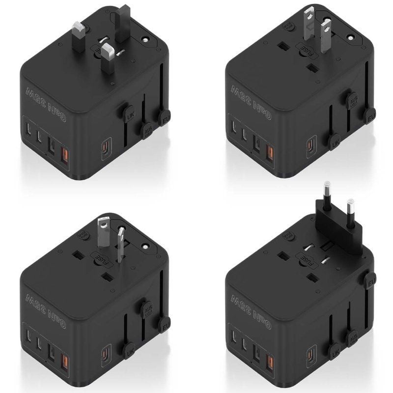 Aisens Asps-2a3c09-bk Carregador de Parede Universal Gan para Viagem / Tomada de Alimentação Univer…