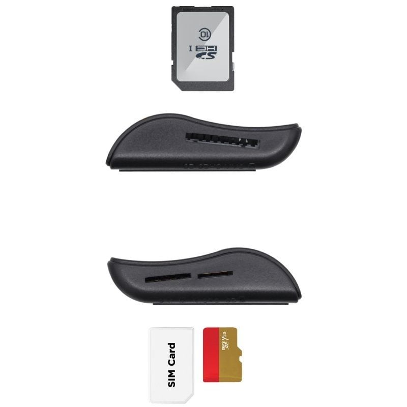 Leitor de Cartões de Identificação Aisens Ascr-sn02sd-bk / USB 2.0 / Preto