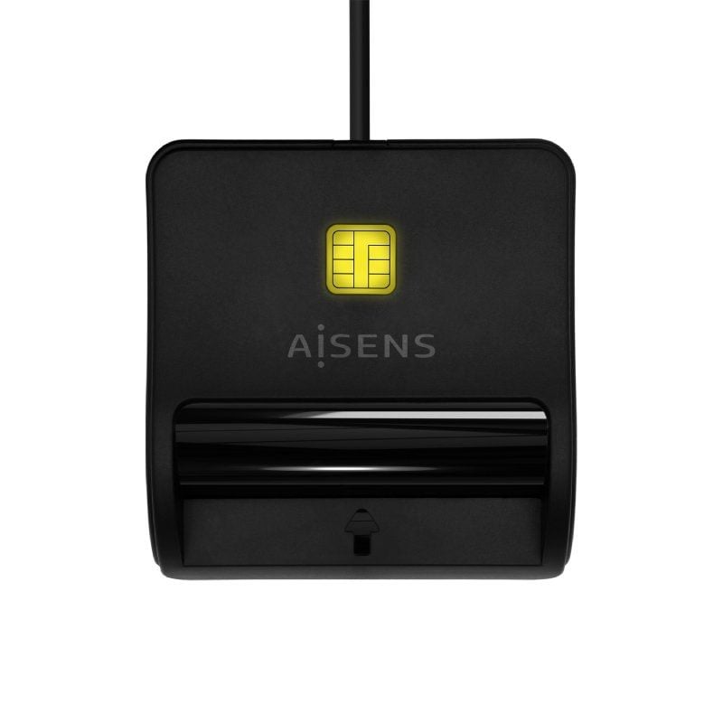 Leitor de Cartões de Identificação USB Tipo C Aisens Ascr-sn03c-bk / USB Tipo C / Preto