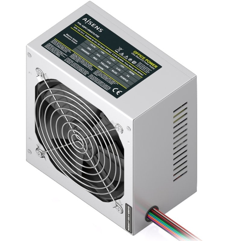 Fonte de Alimentação Aisens Aspc-500atx-pse / 500 W / Ventilador de 12 Cm