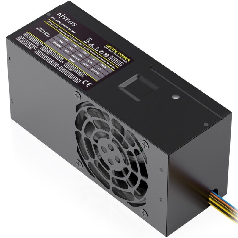 Fonte de Alimentação TFX Aisens Aspc-500tfx-seobk / 500 W / Ventilador de 8 Cm