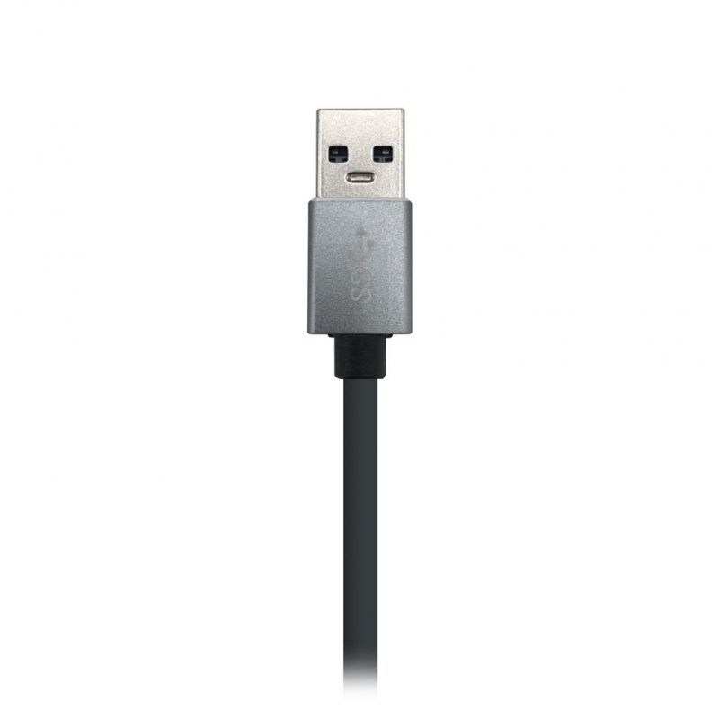 Hub USB 3.0 Aisens A106-0401 / 3xusb / 1xrj45 / Cinzento