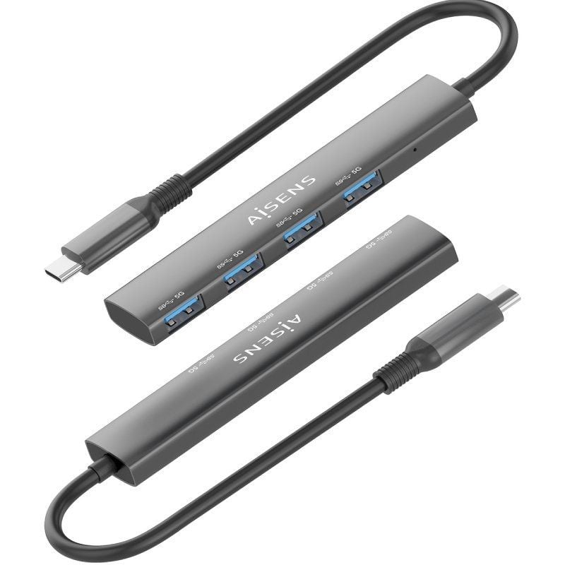 Hub USB Tipo C 3.0 Aisens A106-0540 / 4xusb