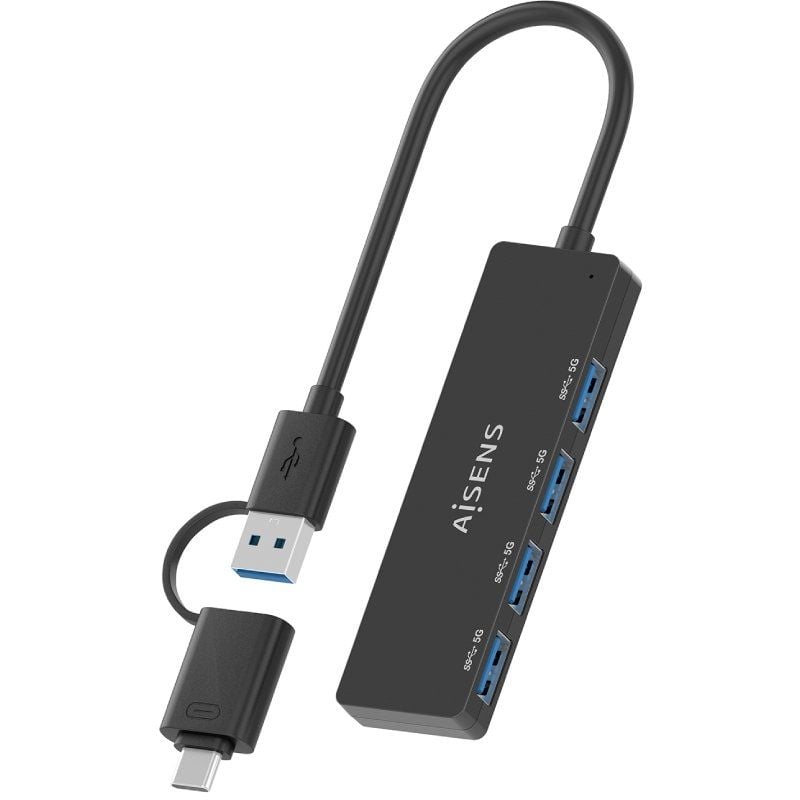 Hub USB Type-c + USB 3.1 Aisens A109-0987 / 4xusb