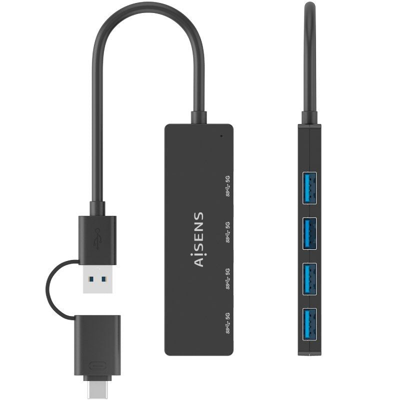 Hub USB Type-c + USB 3.1 Aisens A109-0987 / 4xusb