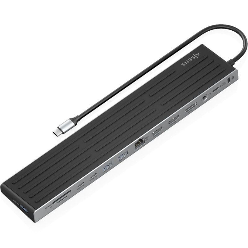 Aisens Asuc-13p042-gr Estação de Ancoragem USB Tipo C / 2xusb Tipo C / 1xusb Tipo C PD / 2xusb / 2x…